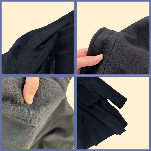 70s/80s black wool trench coat by Jonathan Michael, size 10 vintage jacket - Picture 9 of 9